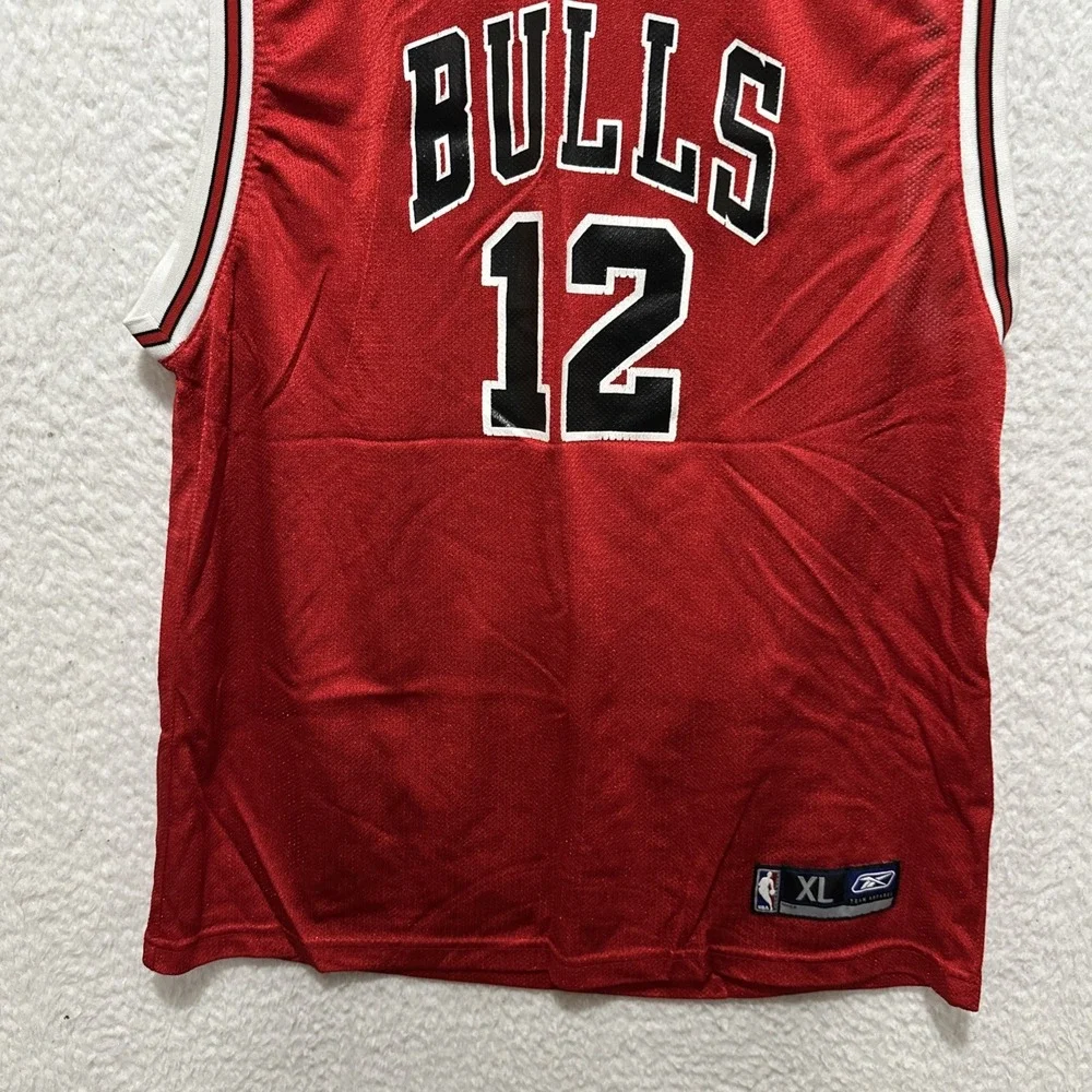 Chicago Bull #12 Kirk Hinrich Reebok Jersey  Youth Size‎ XL (18/20)